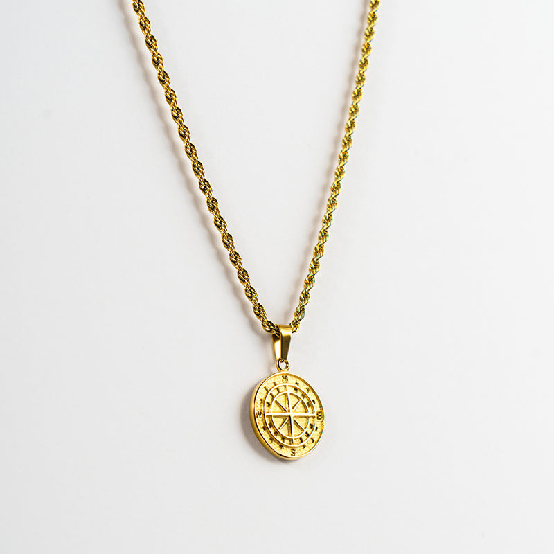Compass Necklace (Gold)